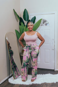 Pink Flora - Slacks