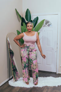 Pink Flora - Slacks