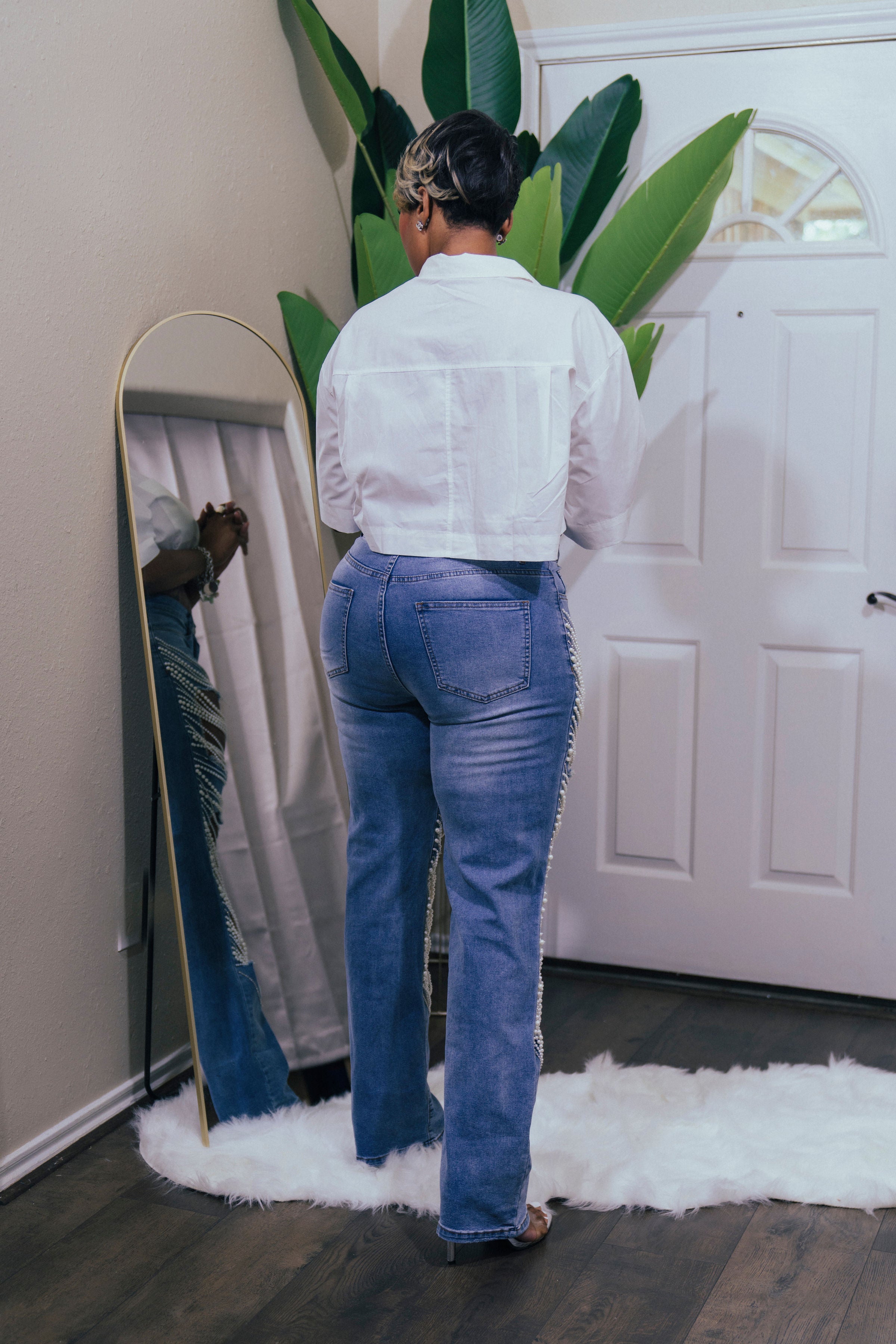 Pearl “Drippin’-Rippin’ Distressed Jeans”