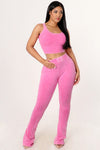 Ribbed Knit Lounge Set
