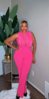 Run the Room Jumpsuit – Fuchsia