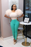All Day Stretch Jeans - Mint