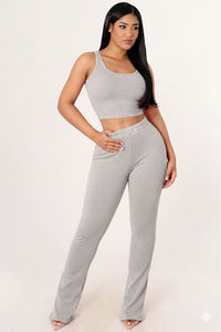 Ribbed Knit Lounge Set