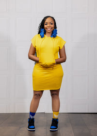 On my Hood Dress- Sunflower