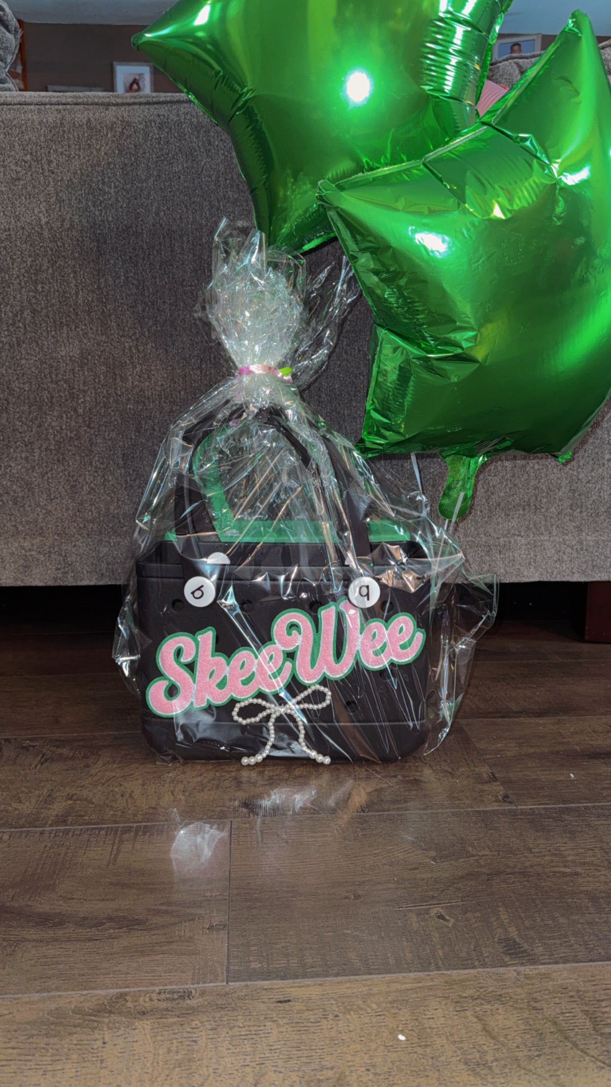 Mini Black SkeeWee Catch all Bag