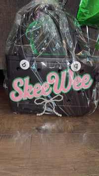 Mini Black SkeeWee Catch all Bag