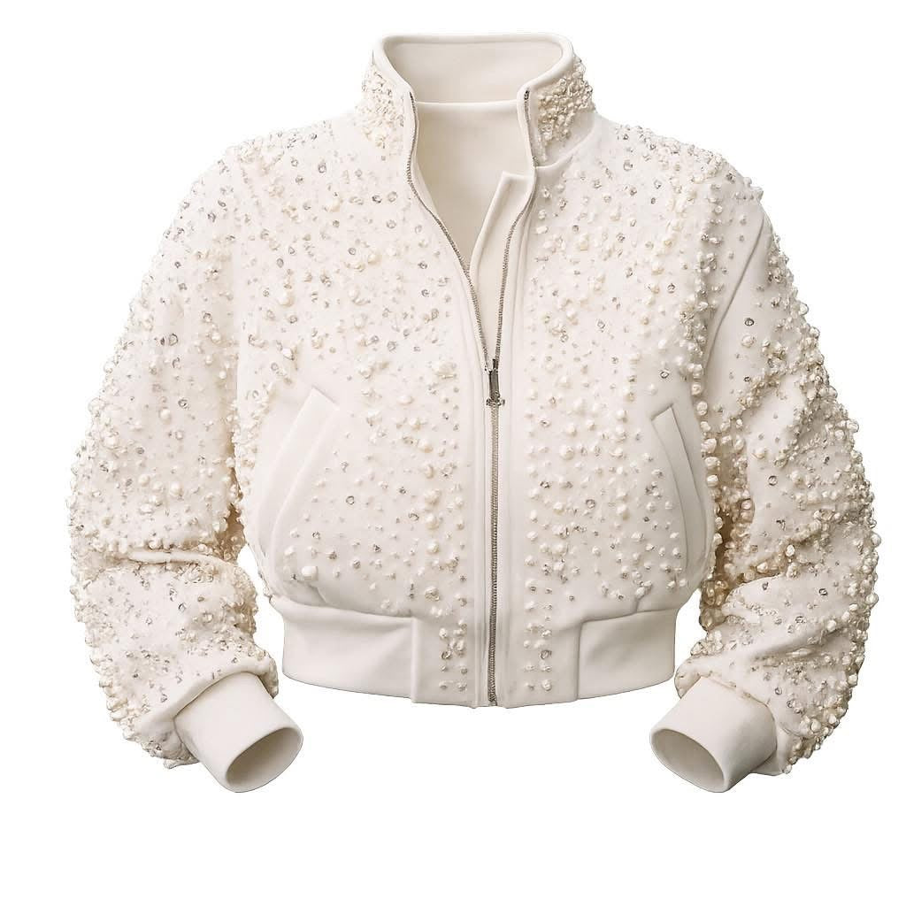 PRE-ORDER: Ethel Pearl Cropped Jacket *Free Shipping*